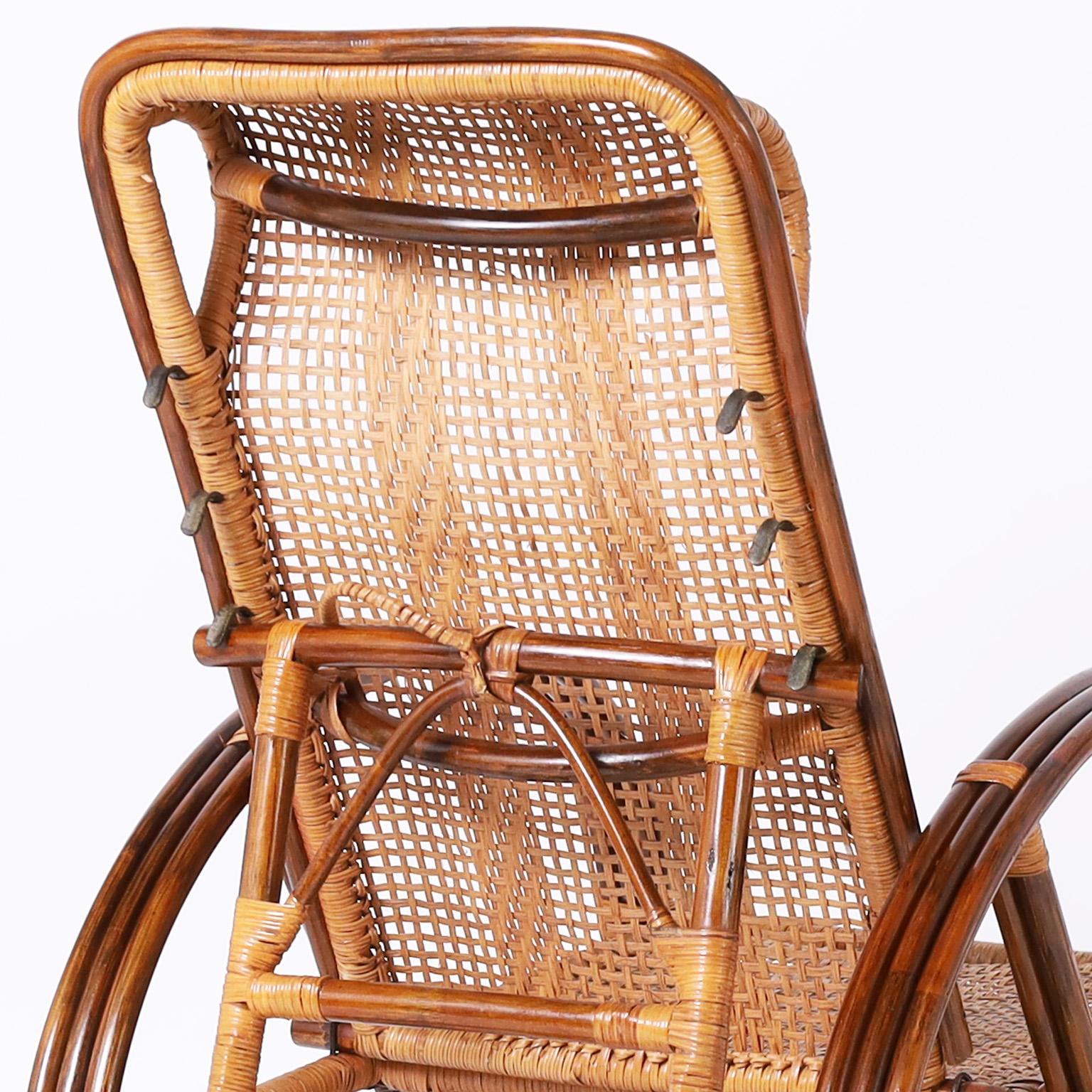 Bamboo Lounge Chair For Sale 1