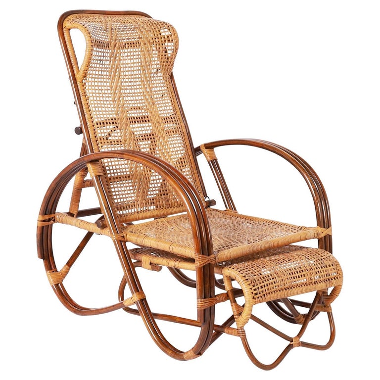 Bamboo Lounge Chair For Sale at 1stDibs