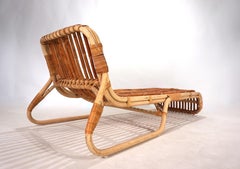 Bamboo lounger daybed, 1970