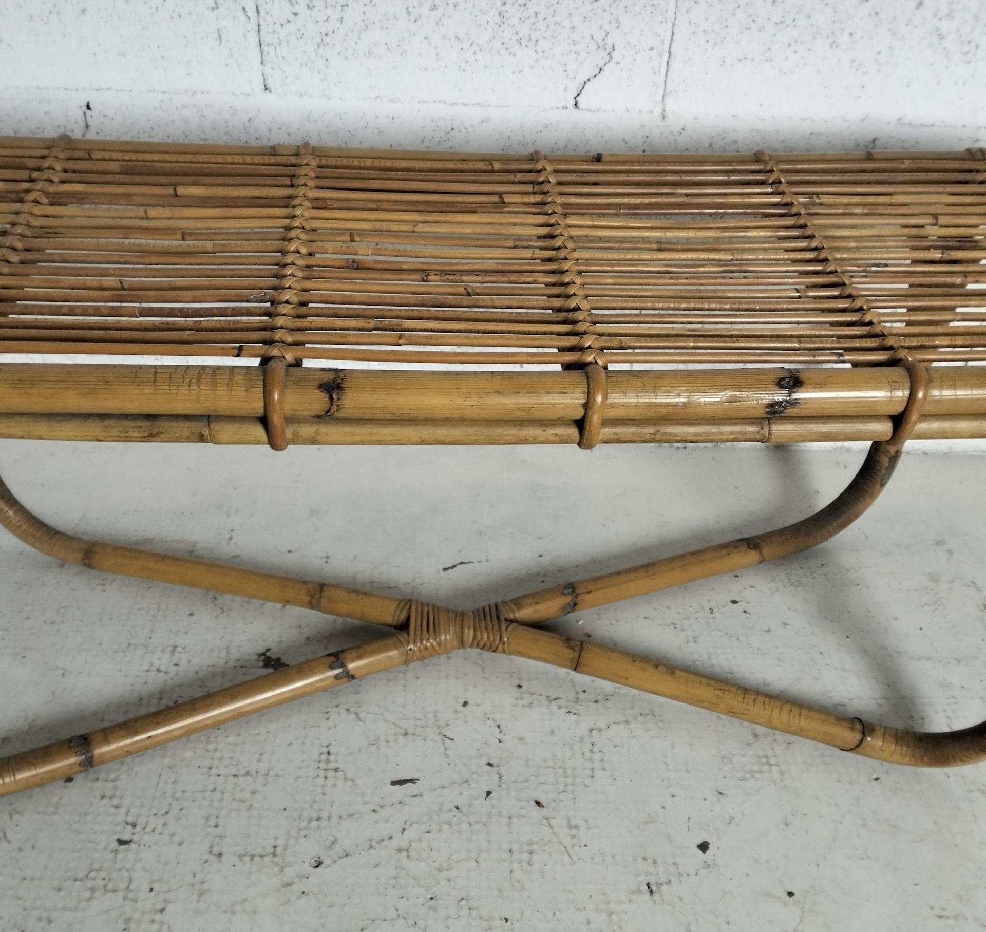 Table de bar basse en bambou 60s en vente 2