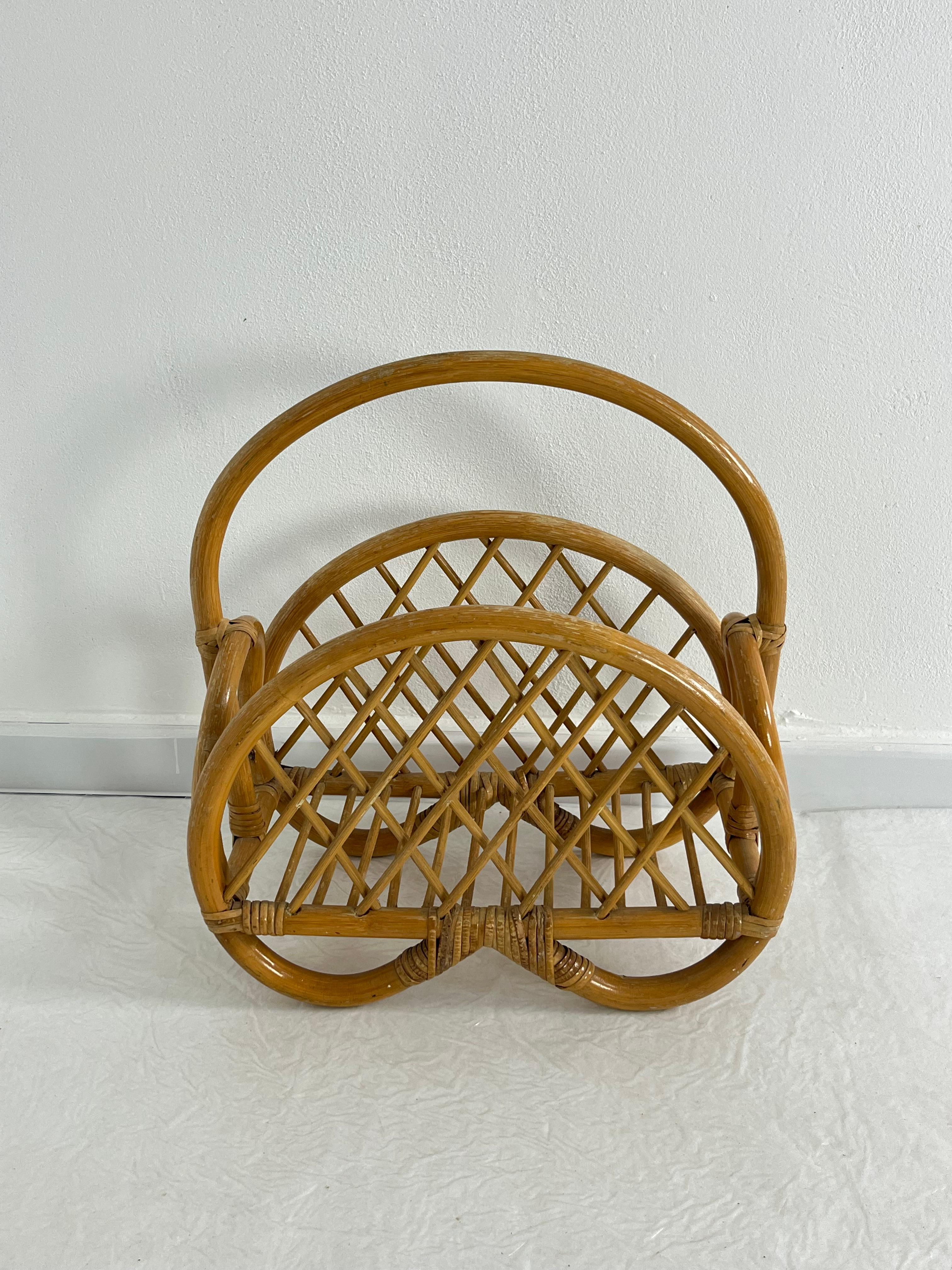 Bambù Portariviste in bambù attribuito a Franco Albini, anni '60 in vendita