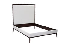 Bamboo Mahogany Upholstered Bed by Scott James Furniture