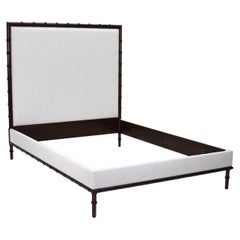 Bamboo Mahogany Upholstered Bed by Scott James Furniture