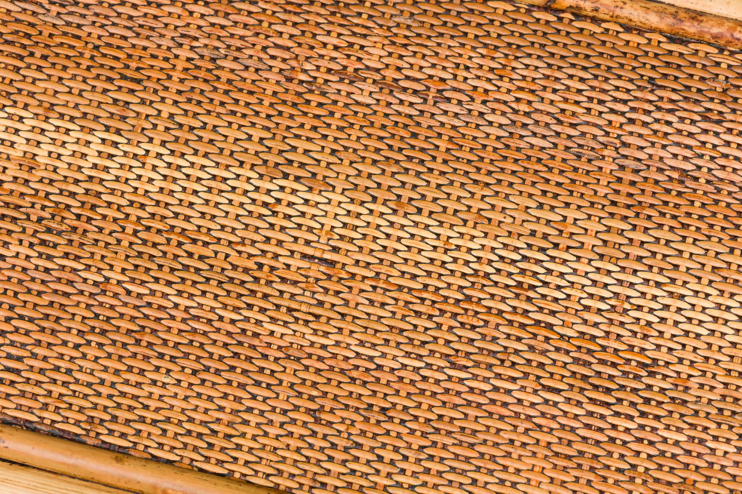 20th Century Bamboo Mid-Century small rectangular end / occasional table For Sale