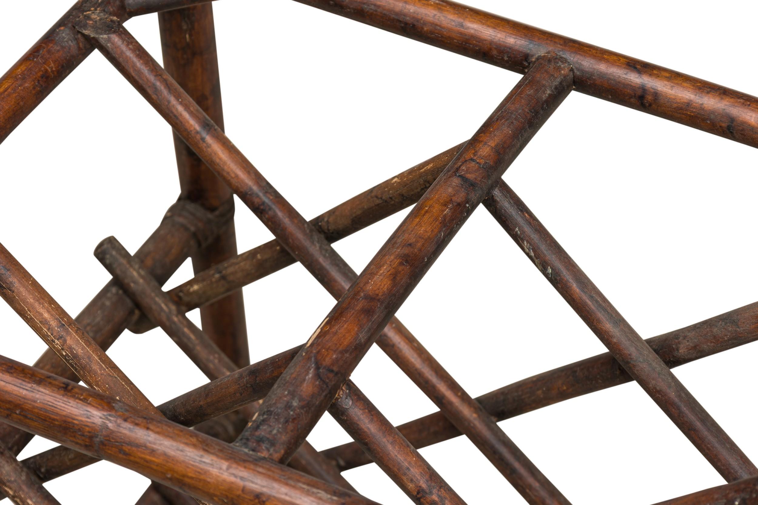 Tall Ratton Tables Bamboo Mid-Century Style Tall Rattan Tray Top Side Table For Sale at ...