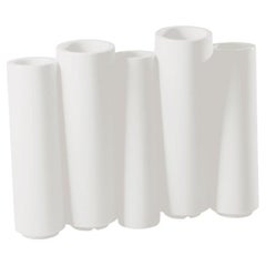 Cache-pot en bambou blanc laiteux par Tous les Trois