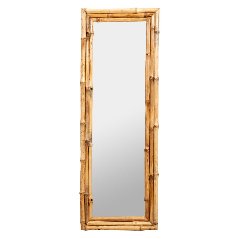 Bamboo Mirror For Sale at 1stDibs