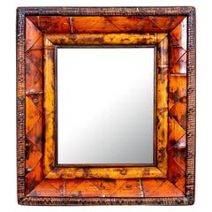 Vintage Bamboo Mirror