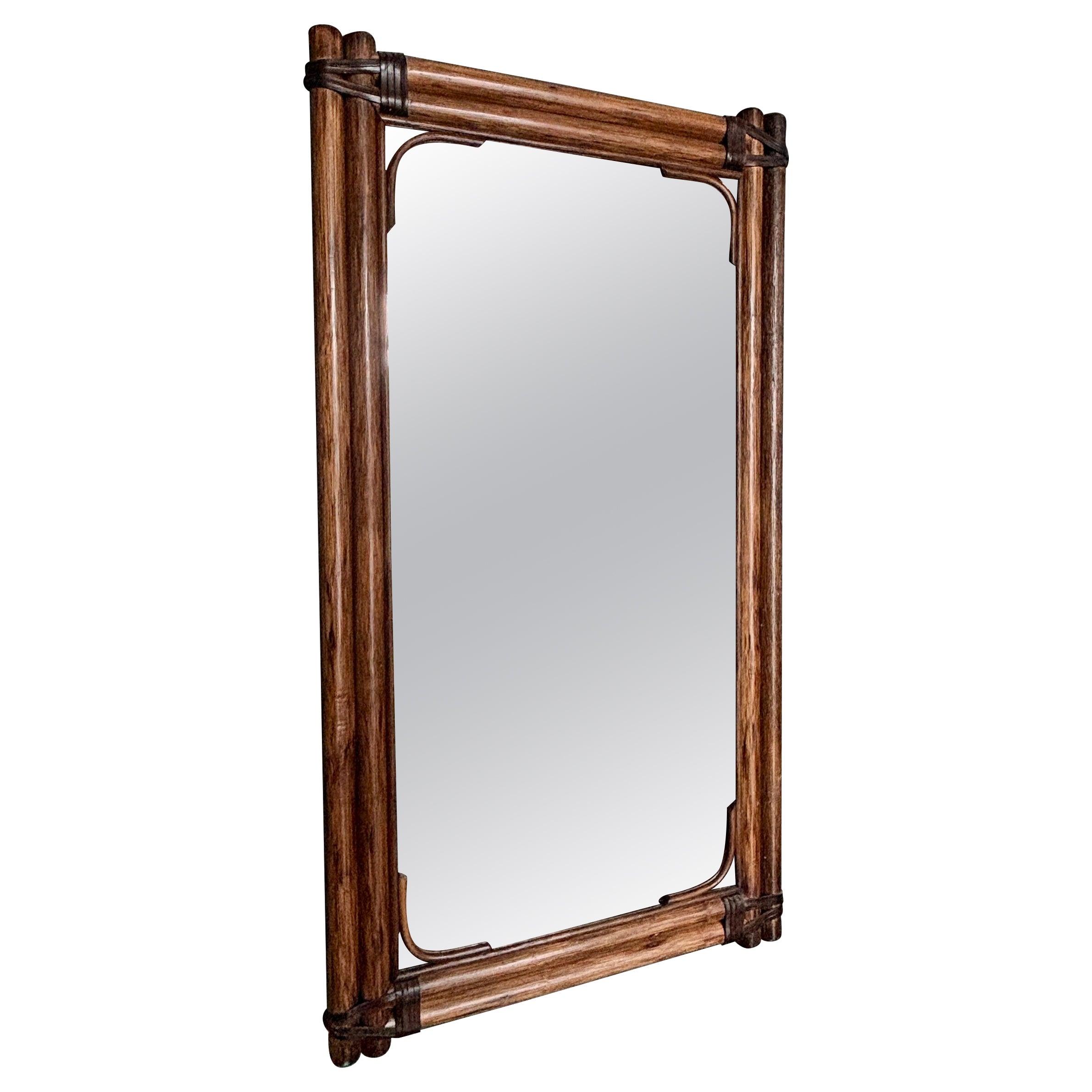Bamboo mirror, Italy 1960s