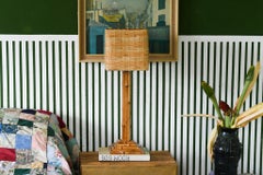 Bamboo Modernist Table Lamp Peter Blake Style