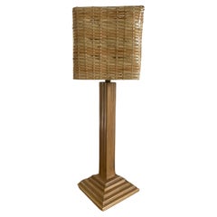 Modernistische Tischlampe aus Bambus im Stil von Peter Blake