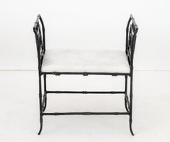 Siège de fenêtre en fonte à motif de bambou