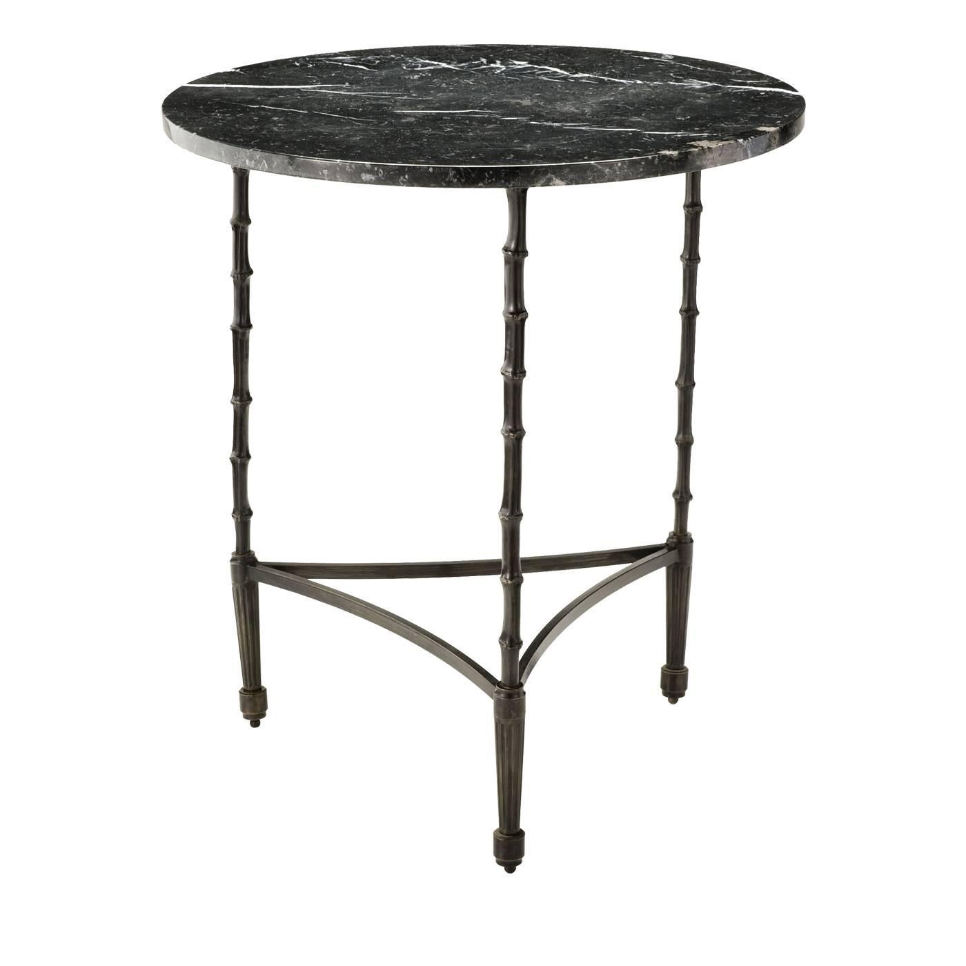 Bamboo N°7 Marble Table For Sale