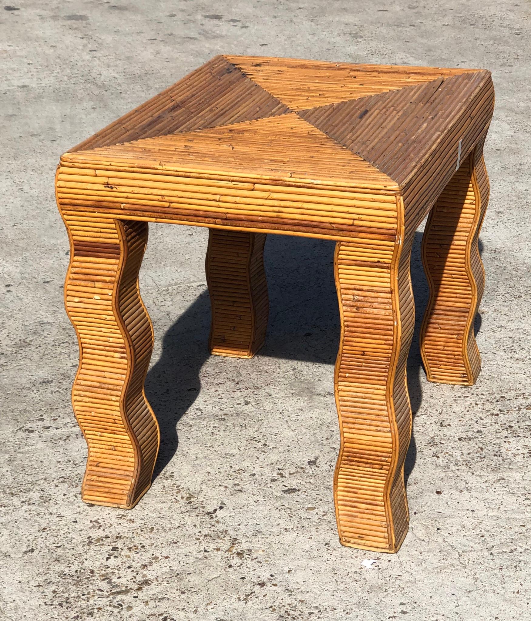 Bamboo Occasional Table by Vivai Del Sud Italy In Good Condition In San Diego, CA