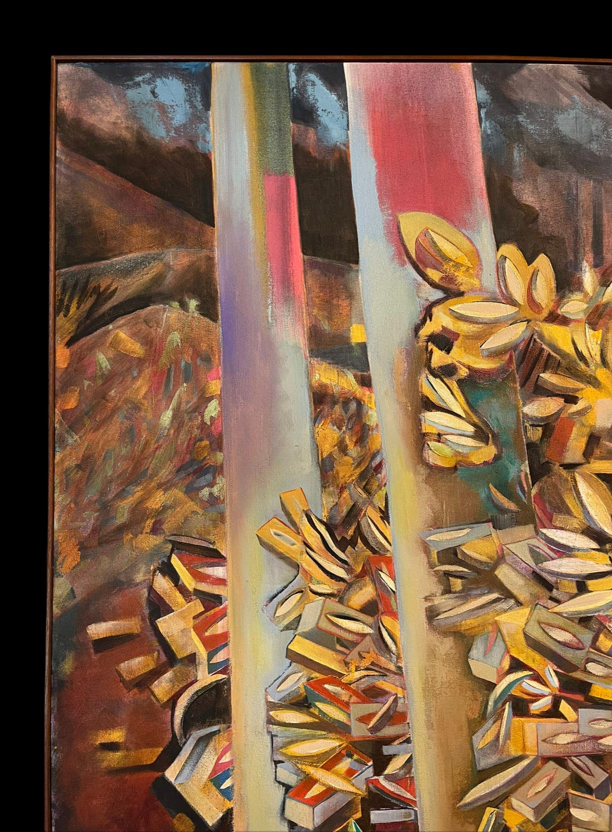 American “Bamboo on a Mountian Terrace” by Austin Artist Robert Wymer For Sale