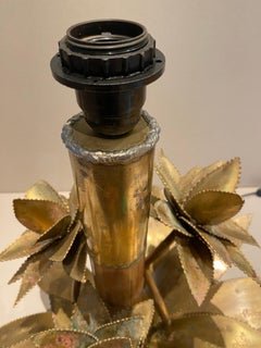Bambus " Palm " Tischlampe von Christian Techoueyres für Maison Jansen, 1970er Jahre