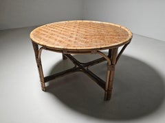 Bamboo 'patio' dining table, Italy, 1960s