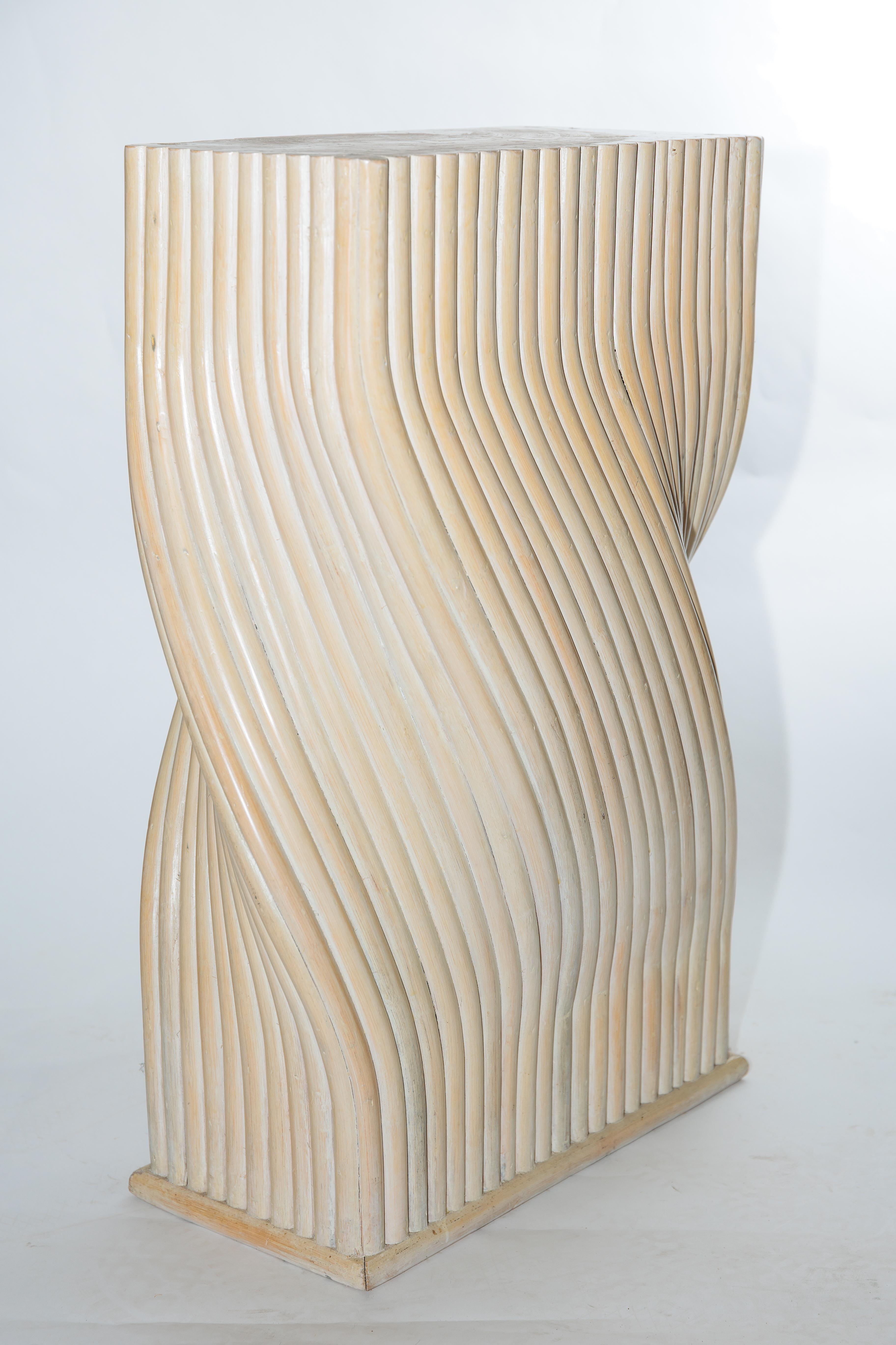 American Bamboo Pedestal Bases, by McGuire