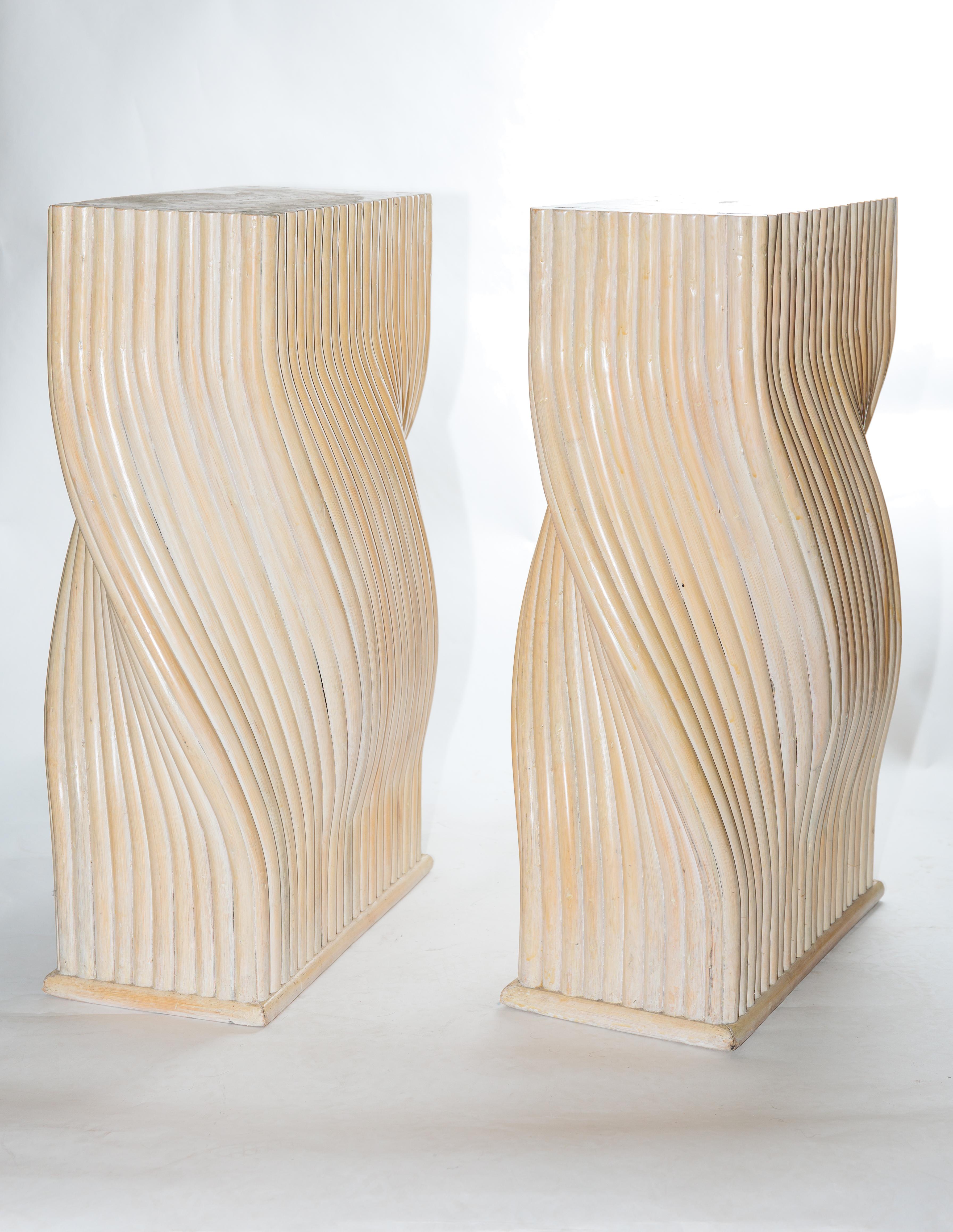 Bamboo Pedestal Bases, by McGuire 1