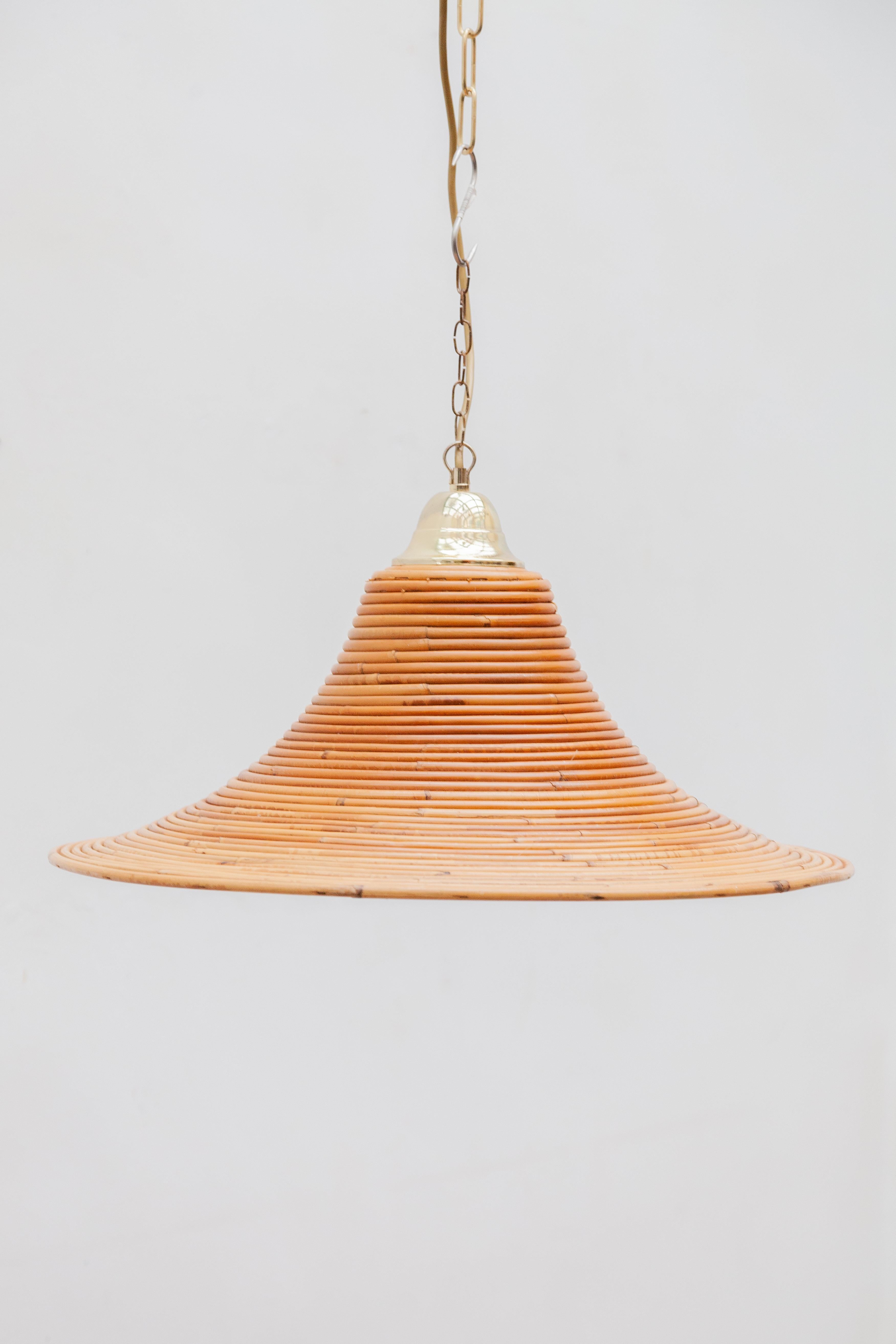 Bamboo Pendant 1970s, Italy In Good Condition In Antwerp, BE