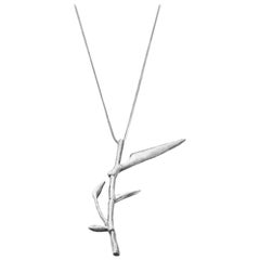 Bamboo Pendant in Sterling Silver N3 by the Artist