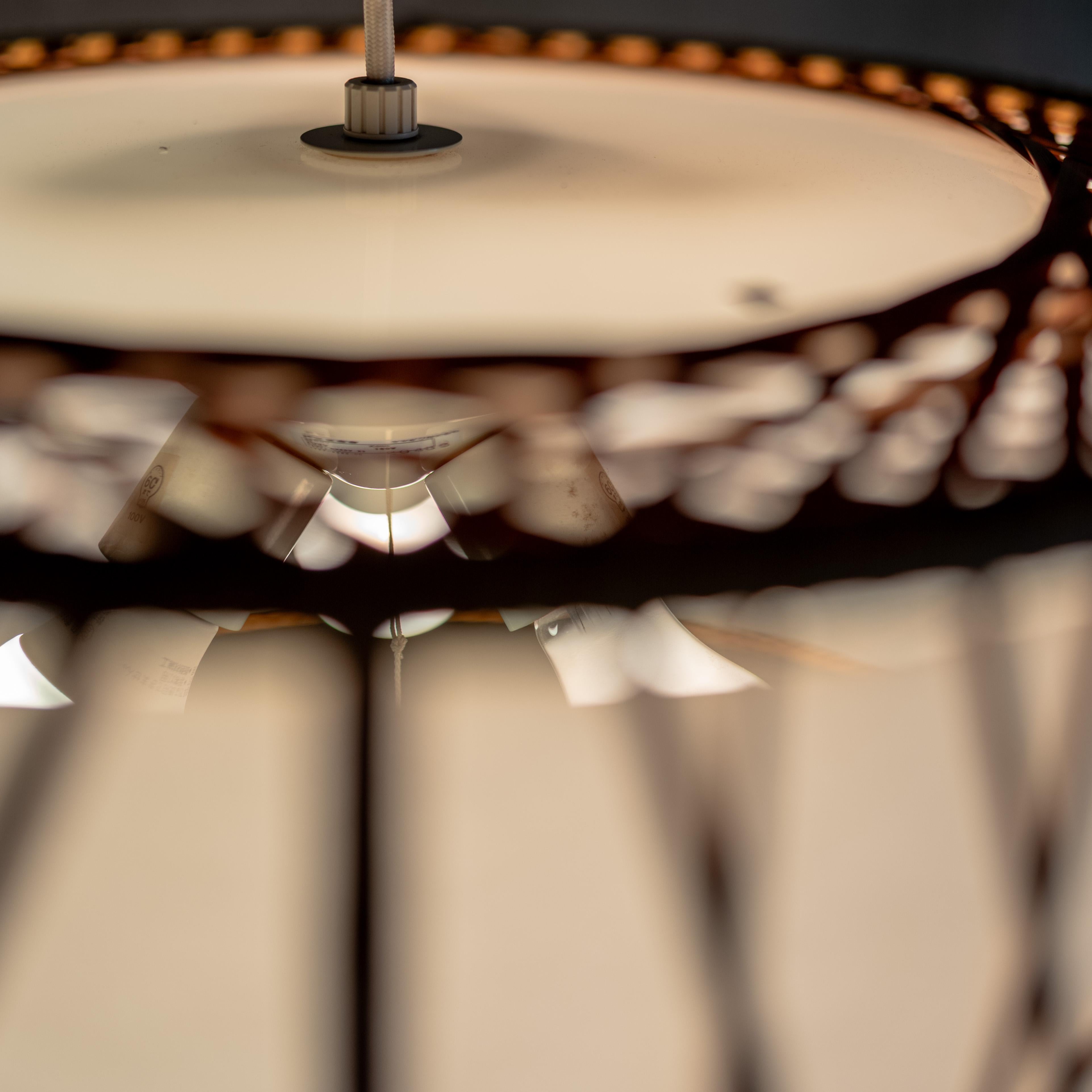 Lampe suspendue en bambou par Shosaku Kondo pour Yamagiwa, Japon en vente 6