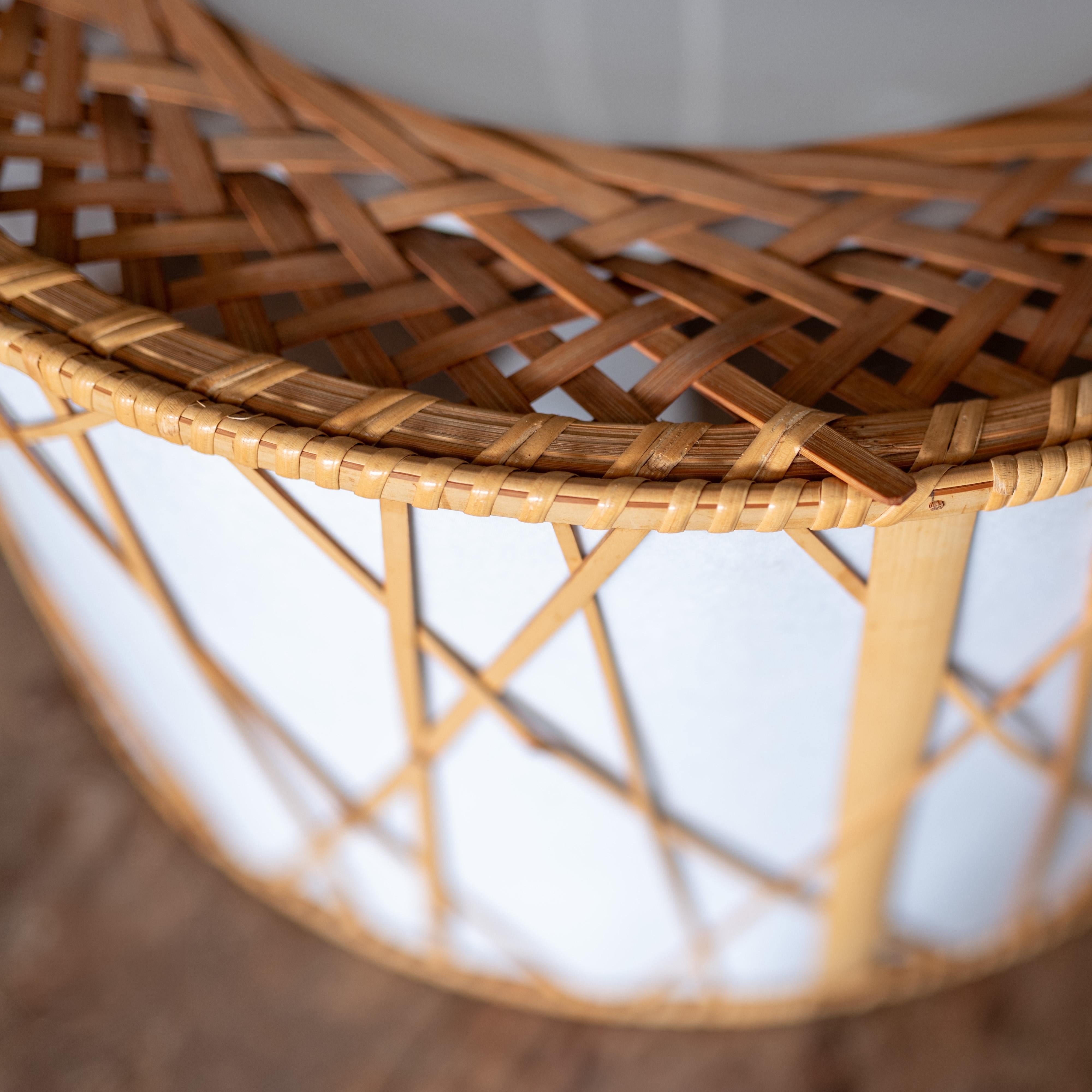 Lampe suspendue en bambou par Shosaku Kondo pour Yamagiwa, Japon en vente 8