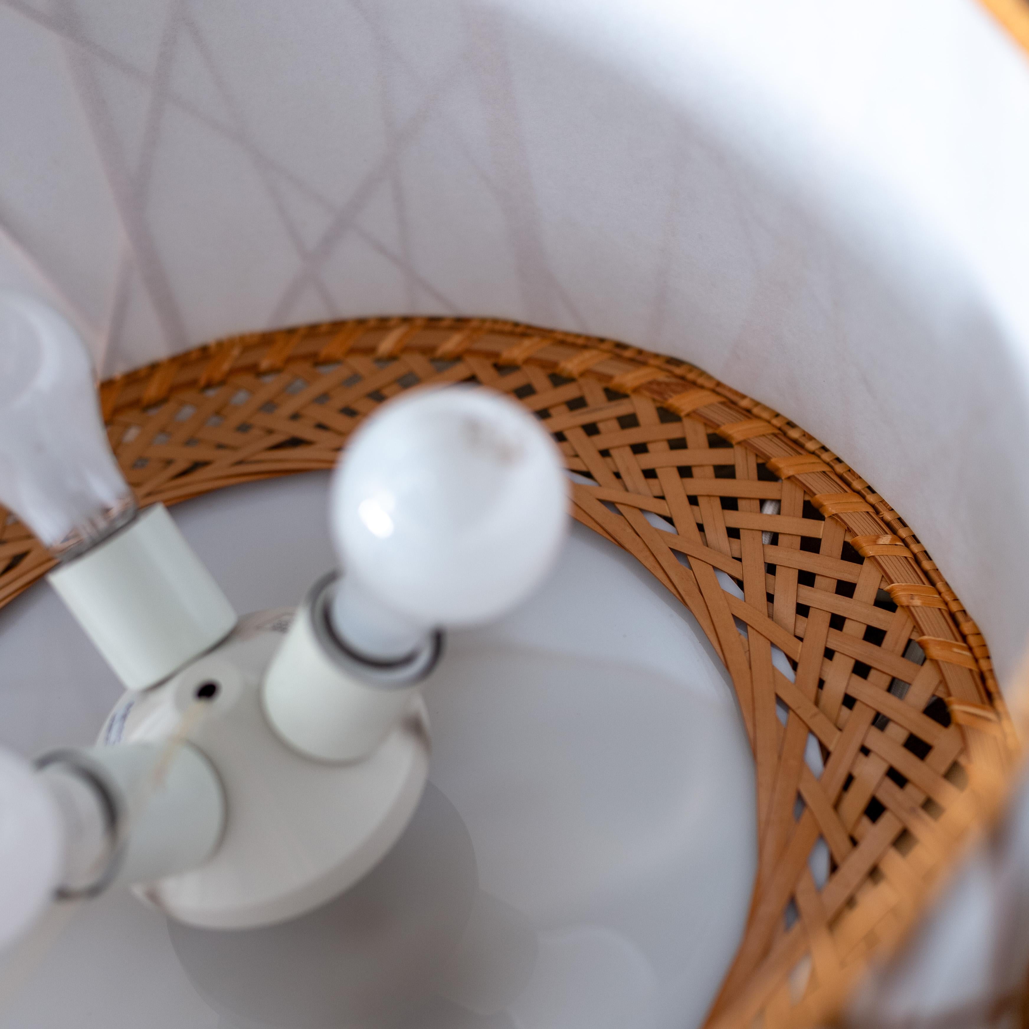 Lampe suspendue en bambou par Shosaku Kondo pour Yamagiwa, Japon en vente 10