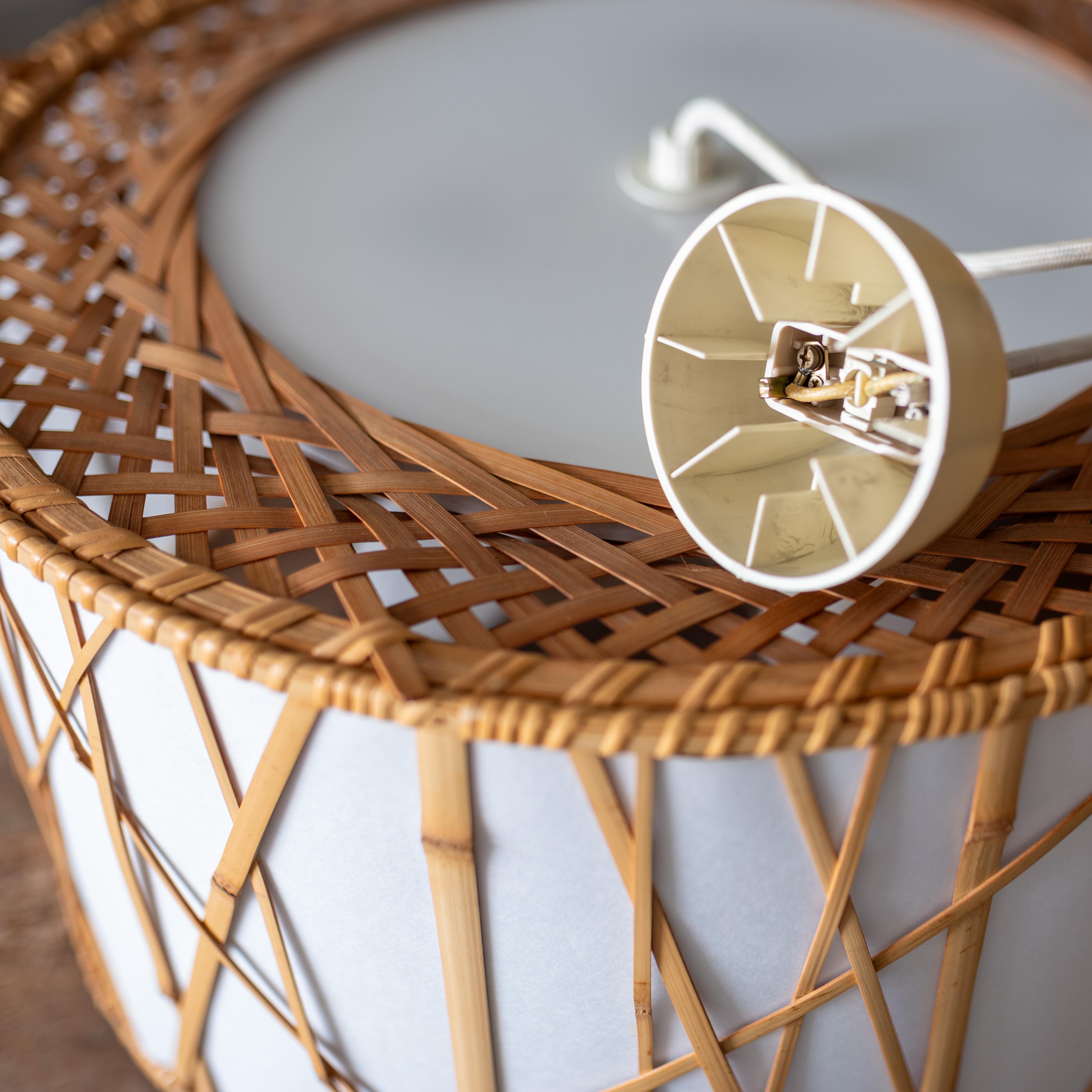 Lampe suspendue en bambou par Shosaku Kondo pour Yamagiwa, Japon en vente 11