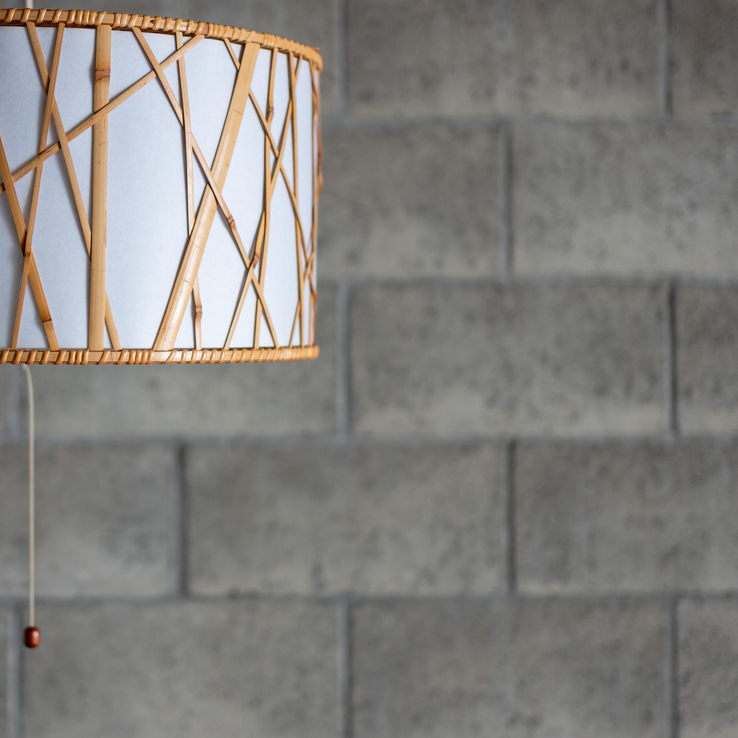 Lampe suspendue en bambou par Shosaku Kondo pour Yamagiwa, Japon Bon état - En vente à Tokyo, Tokyo