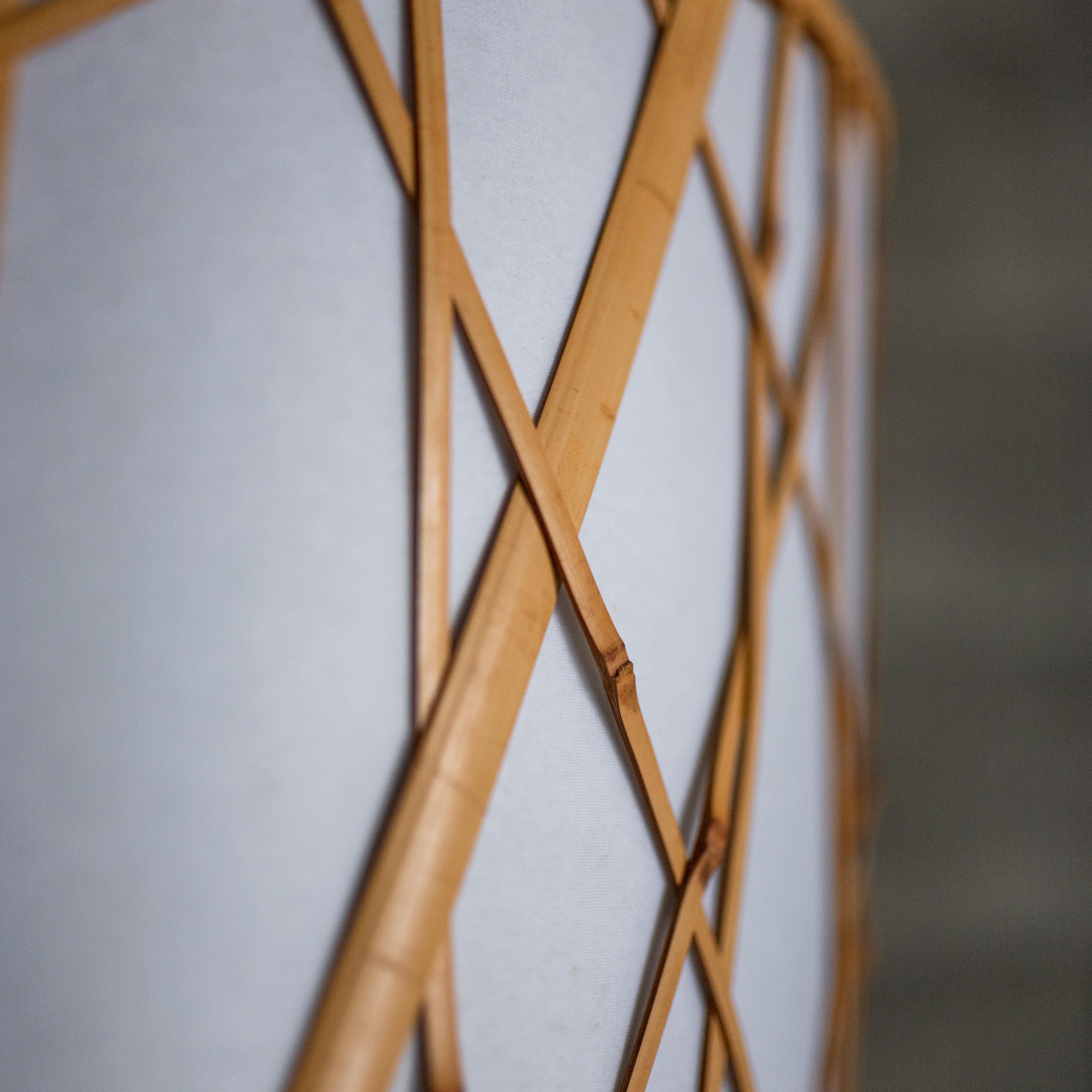 Lampe suspendue en bambou par Shosaku Kondo pour Yamagiwa, Japon en vente 2