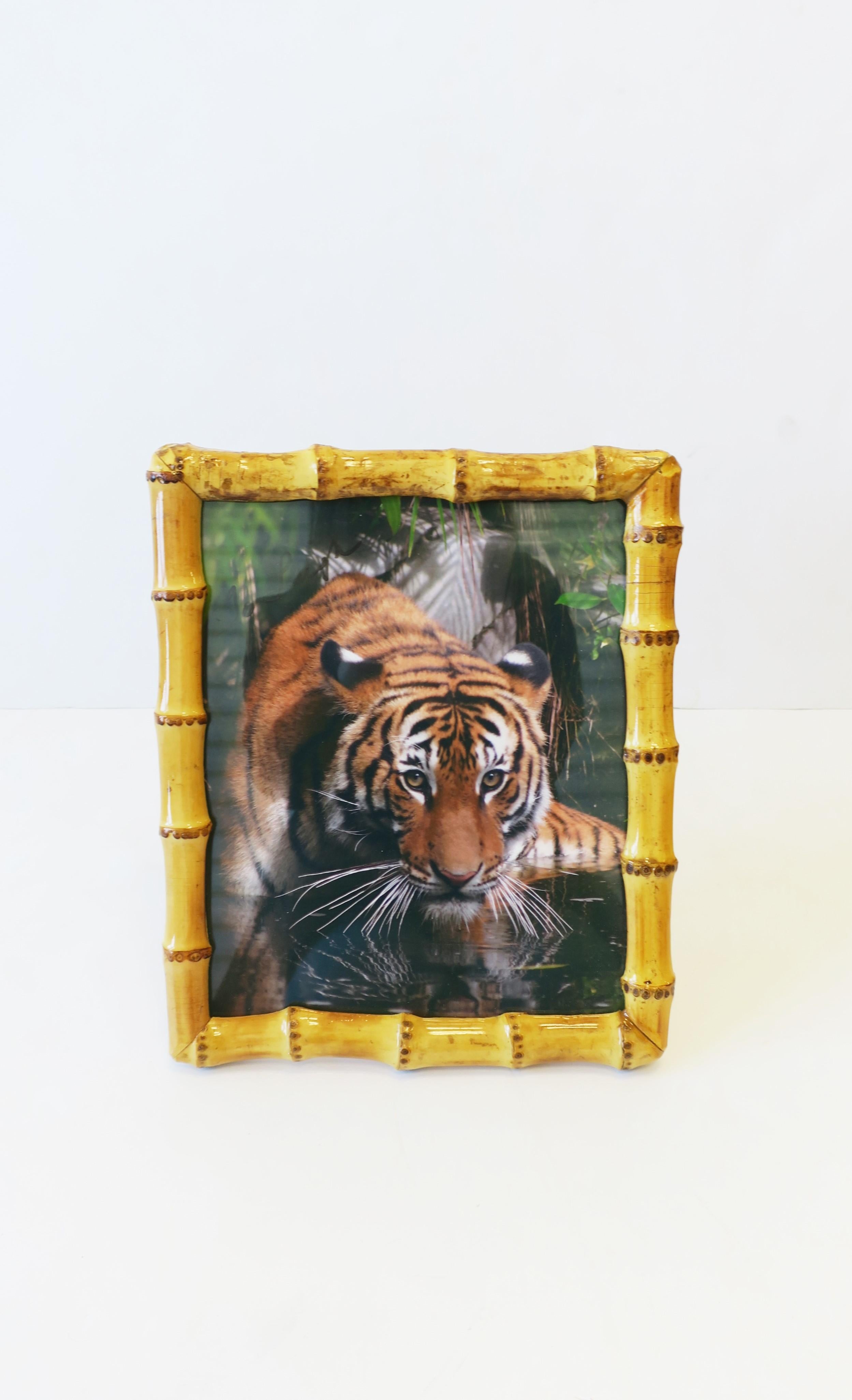 Lacquered Bamboo Picture Frame