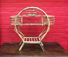 Bamboo Plant Holder circa 1970
