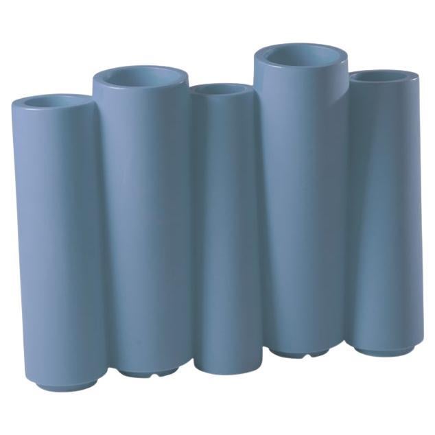 Cachepot en bambou bleu poudré par Tous les Trois