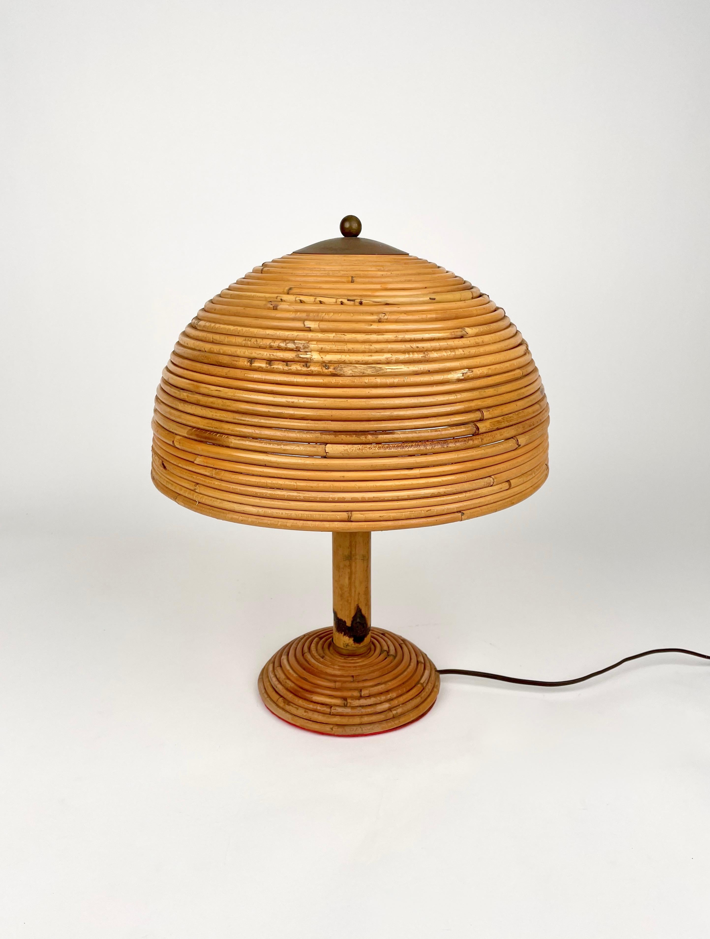 mushroom rattan lamp