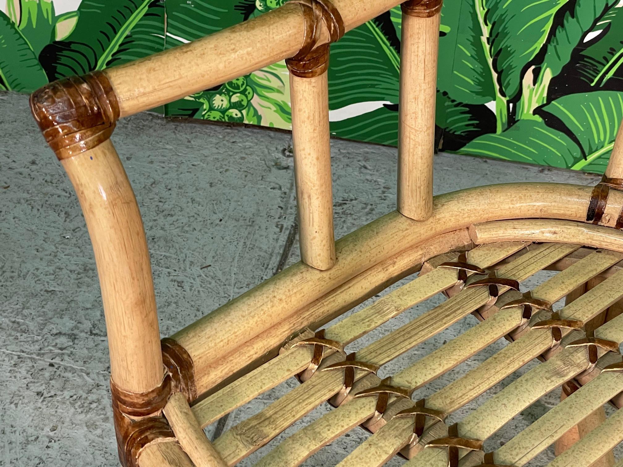Chaises de salle à manger en rotin de bambou et rotin de canne de Drexel Heritage en vente 3
