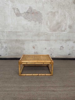 Bamboo, Rattan and Wicker Coffee Table – 1960s
