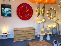 Bamboo Rattan Brass Chest of Drawers by Galerie Maison & Jardin, France, 1970s