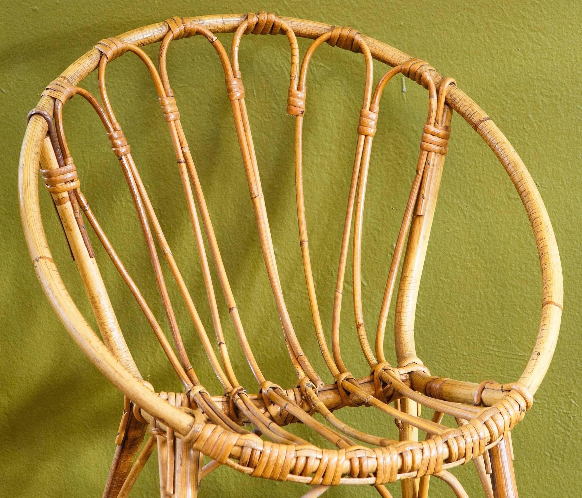 rattan child chair