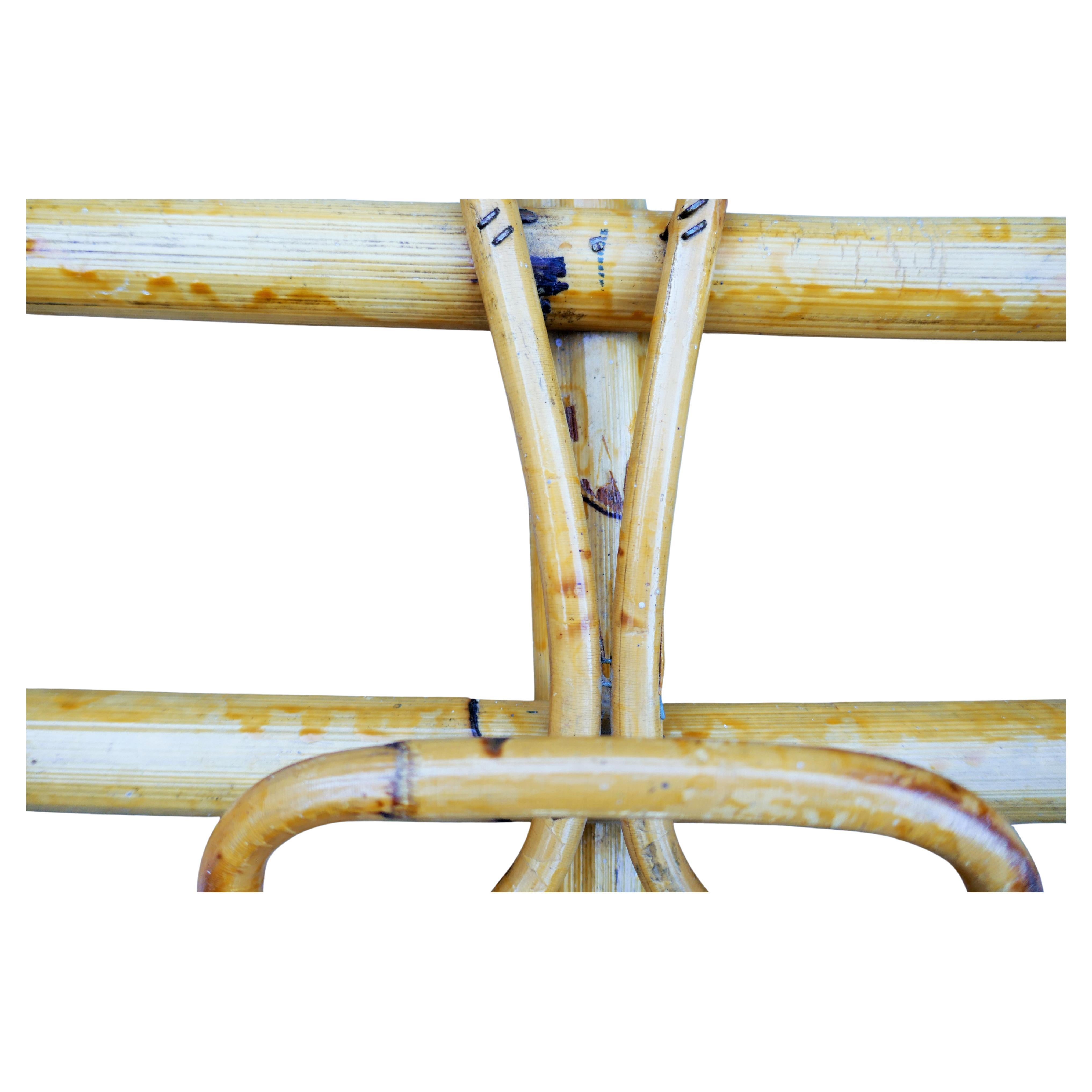 Bamboo Rattan Coat Hanger For Sale 1
