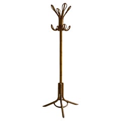 Bamboo Rattan Coat Stand, Italy, 1970