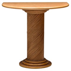 Table console en bambou de Vivai del Sud, Italie, 1970