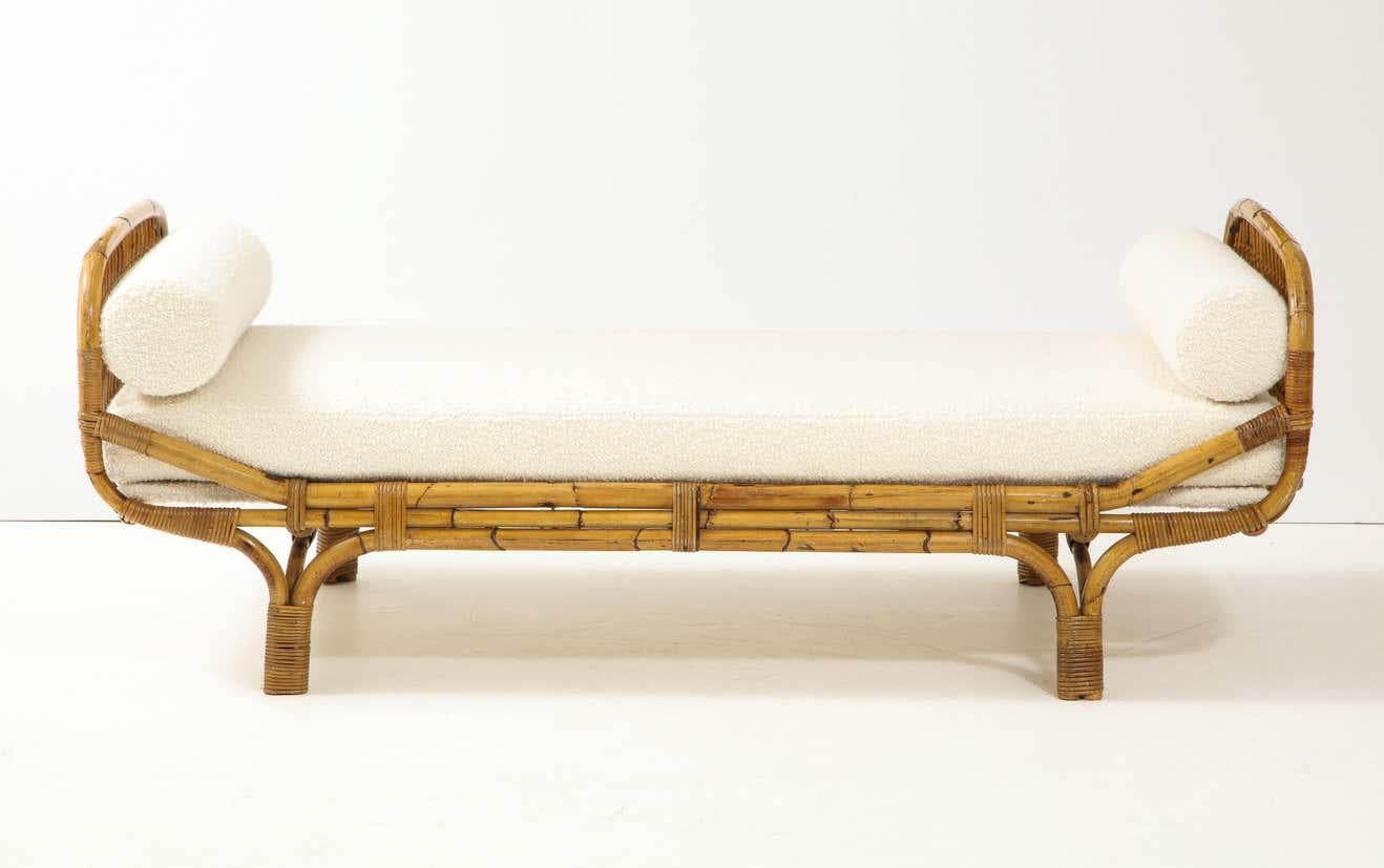 Bamboo Rattan Daybed Style of Franco Albini and Franca Helg, Italy, 1950s 2
