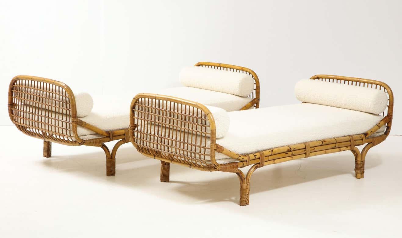 Bamboo Rattan Daybed Style of Franco Albini and Franca Helg, Italy, 1950s 4