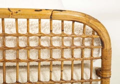 Bamboo Rattan Daybed Style of Franco Albini and Franca Helg, Italy, 1950s