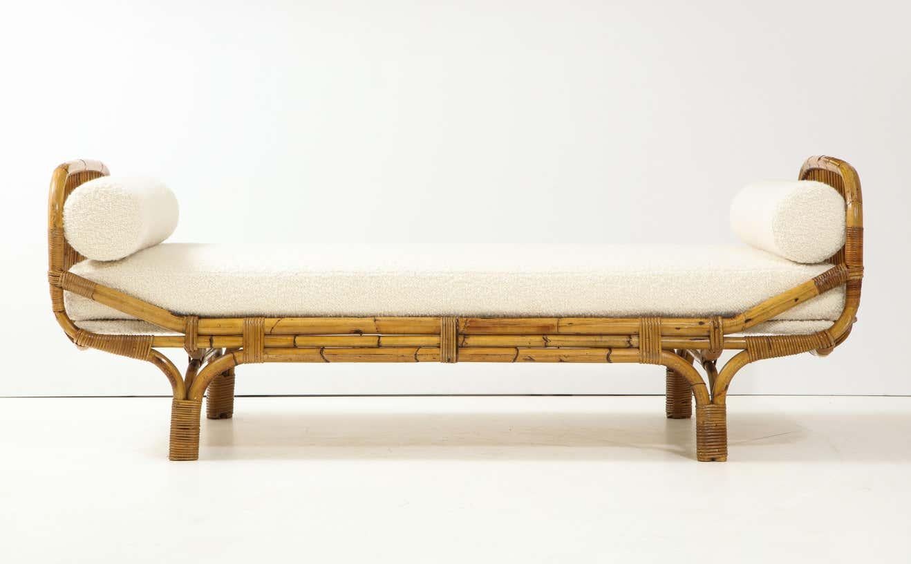 Bamboo Rattan Daybed Style of Franco Albini and Franca Helg, Italy, 1950s 1