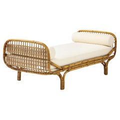 Bamboo Rattan Daybed Style of Franco Albini and Franca Helg, Italy, 1950s