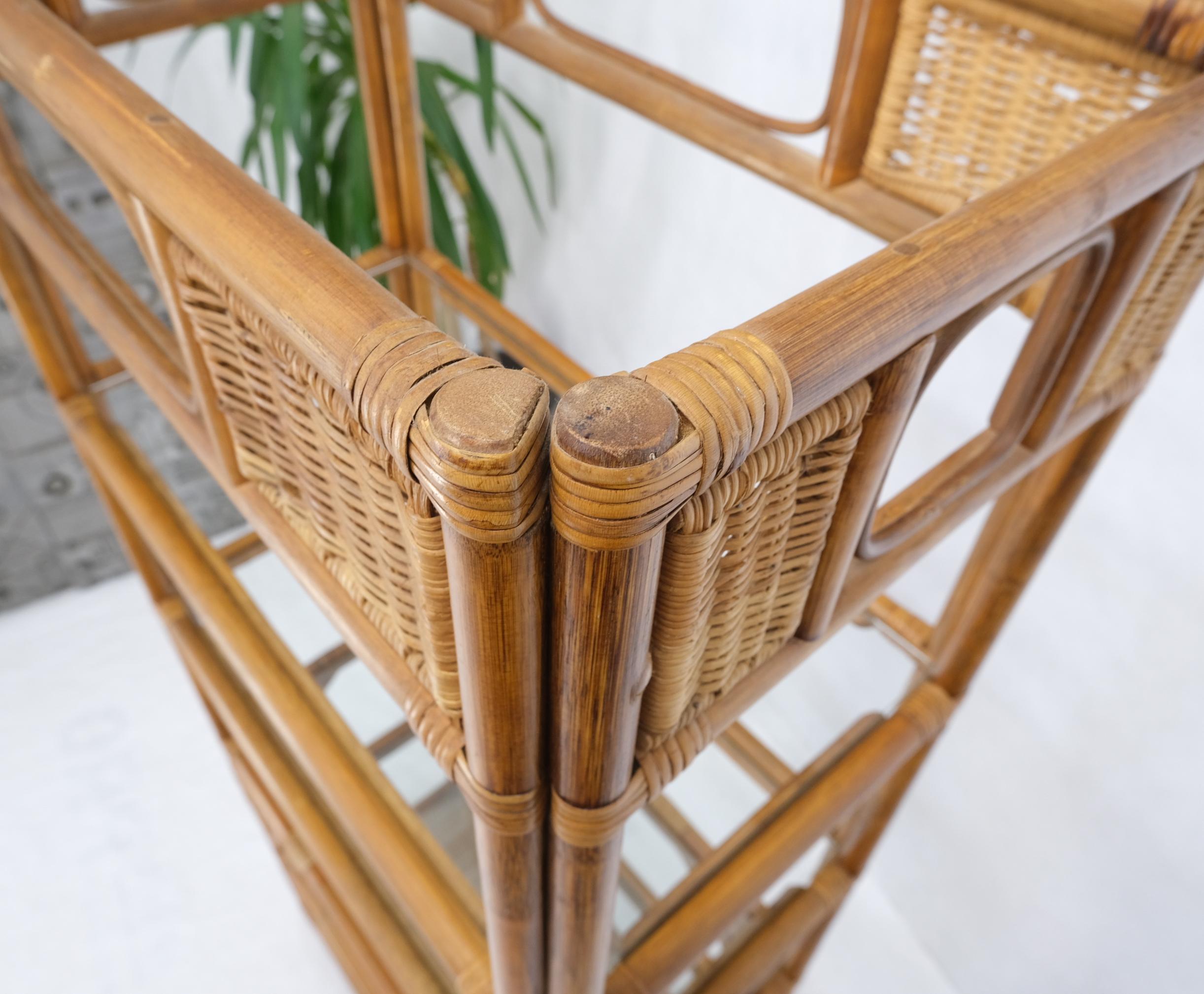 Bambù Scaffale decorativo in rattan di bambù in vendita