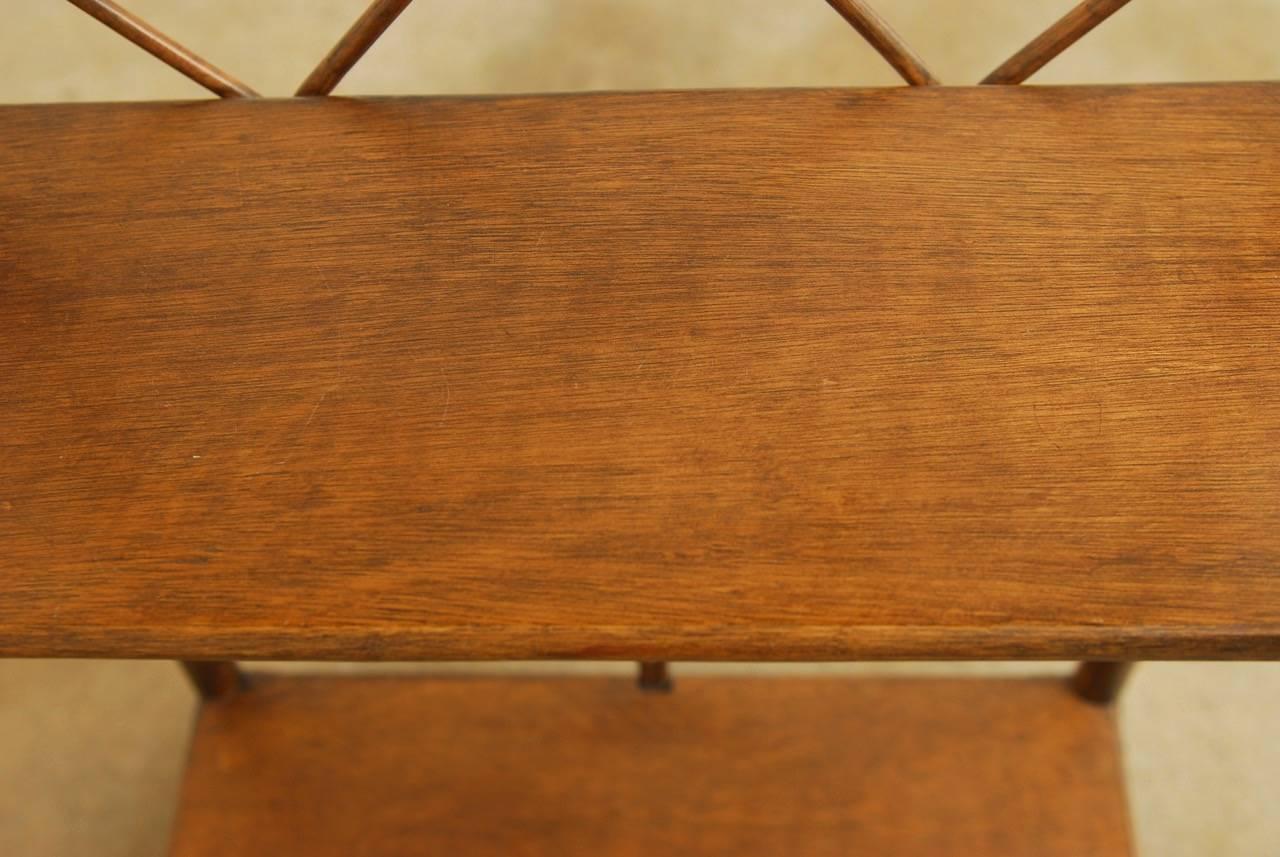 rattan bookshelf