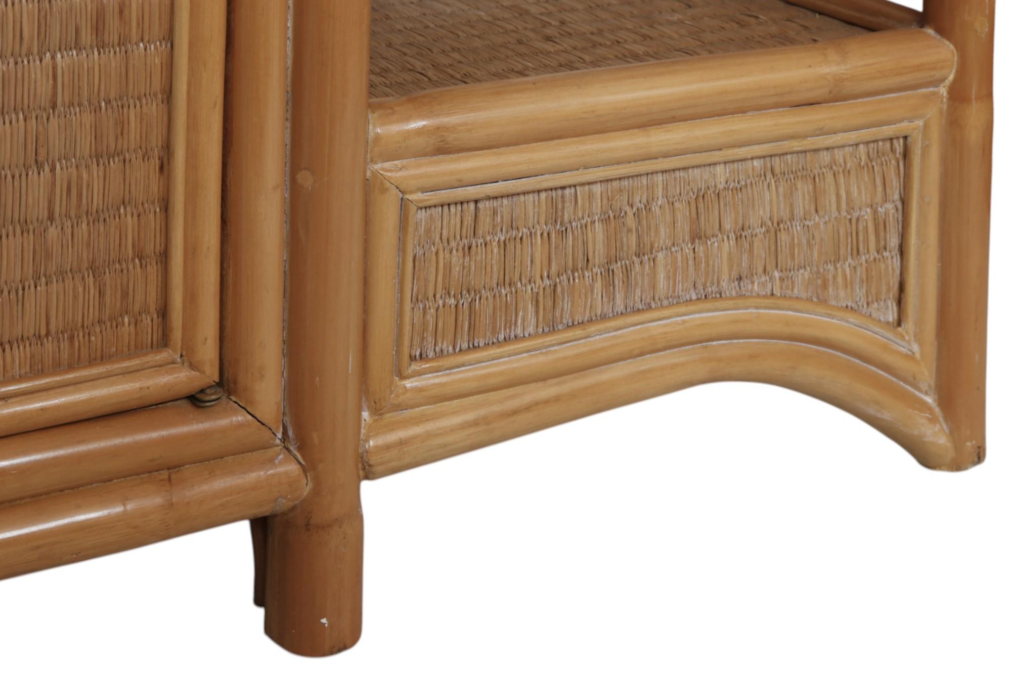 Bamboo & Rattan Etagere For Sale 7